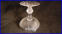 Service de 6 coupes a champagne en cristal de Baccarat modèle Diamants biseaux