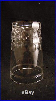 Service de 6 gobelets en cristal de Baccarat modèle Chauny, hauteur 9.8 cm