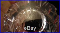 Service de 6 gobelets whisky cristal de Baccarat modèle Rotary, hauteur 7.7 cm