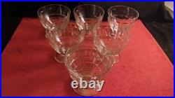 Service de 6 verres a eau en cristal de Baccarat modèle Charmes H8.5 cm