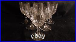 Service de 6 verres a eau en cristal de Baccarat modèle Douai