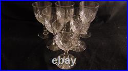 Service de 6 verres a eau en cristal de Baccarat modèle Douai