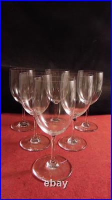 Service de 6 verres a eau en cristal de Baccarat modèle Perfection
