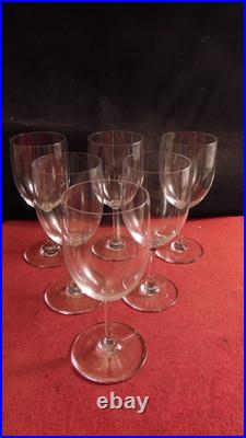 Service de 6 verres a eau en cristal de Baccarat modèle Perfection