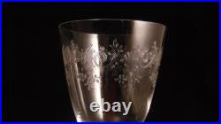 Service de 6 verres a eau en cristal de Baccarat modèle Sevigné