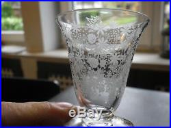Service de 6 verres à liqueur en cristal de Baccarat modèle Elisabeth