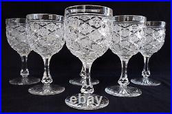 Service de 6 verres à liqueur en cristal de Baccarat, modèle Lorient 9,3cm