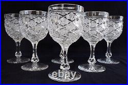 Service de 6 verres à liqueur en cristal de Baccarat, modèle Lorient 9,3cm Service de 6 verres à liqueur en cristal de Baccarat, modèle Lorient 9,3cm