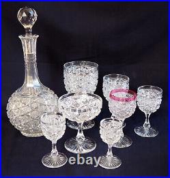 Service de 6 verres à liqueur en cristal de Baccarat, modèle Lorient 9,3cm