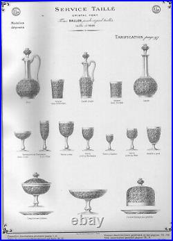 Service de 6 verres à liqueur en cristal de Baccarat, modèle Lorient 9,3cm Service de 6 verres à liqueur en cristal de Baccarat, modèle Lorient 9,3cm