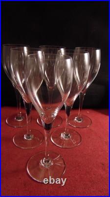 Service de 6 verres a vin °2 en cristal de Baccarat modèle Saint Remy
