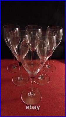Service de 6 verres a vin °2 en cristal de Baccarat modèle Saint Remy