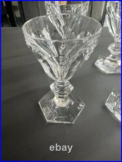Service de 6 verres à vin blanc en Cristal de BACCARAT modèle HARCOURT, Neuf