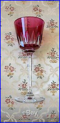 Service de 6 verres couleur vin Rhin CRISTAL BACCARAT cristal Lavandou Rohmer
