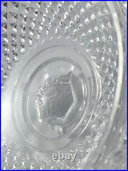 Service de nuit en cristal de Baccarat modèle diamants biseaux, carafe, verre