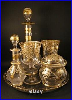 Service de nuit en cristal de baccarat, modèle oriental, arabe, Maghreb