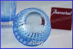 Set 2 verres à whisky cristal de Baccarat modèle Harmonie bleu Whiskey glasses