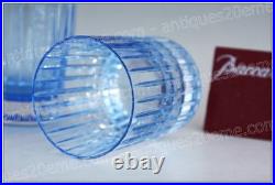 Set 2 verres à whisky cristal de Baccarat modèle Harmonie bleu Whiskey glasses