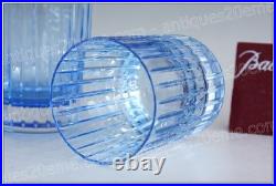 Set 2 verres à whisky cristal de Baccarat modèle Harmonie bleu Whiskey glasses