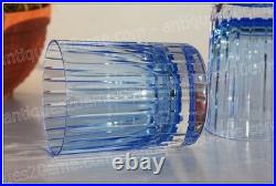Set 2 verres à whisky cristal de Baccarat modèle Harmonie bleu Whiskey glasses