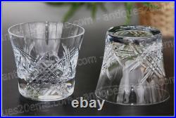 Set 2 verres à whisky en cristal de Baccarat modèle Stella Whiskey glasses