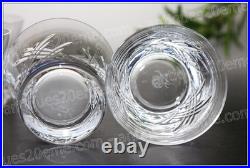 Set 2 verres à whisky en cristal de Baccarat modèle Stella Whiskey glasses