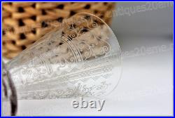 Set 4 verres à vin n°4 en cristal de Baccarat modèle Lido 9,9 cm Wine glasses