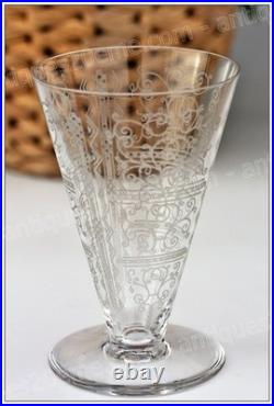 Set 4 verres à vin n°4 en cristal de Baccarat modèle Lido 9,9 cm Wine glasses