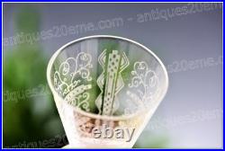 Set 4 verres à vin n°4 en cristal de Baccarat modèle Lido 9,9 cm Wine glasses