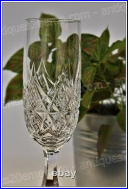 Set 6 flûtes à Champagne cristal de Baccarat modèle Colbert Champagne flutes