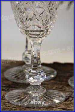 Set 6 flûtes à Champagne cristal de Baccarat modèle Colbert Champagne flutes