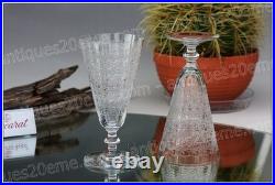 Set 6 flûtes à Champagne en cristal de Baccarat modèle Rohan Champagne flutes