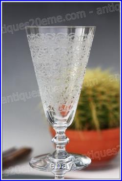 Set 6 flûtes à Champagne en cristal de Baccarat modèle Rohan Champagne flutes