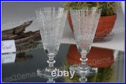 Set 6 flûtes à Champagne en cristal de Baccarat modèle Rohan Champagne flutes