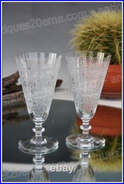 Set 6 flûtes à Champagne en cristal de Baccarat modèle Rohan Champagne flutes