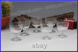 Set 6 verres à vin n°4 en cristal de Baccarat modèle Camilla Wine glasses (A)