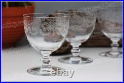 Set 6 verres à vin n°4 en cristal de Baccarat modèle Camilla Wine glasses (A)