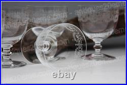 Set 6 verres à vin n°4 en cristal de Baccarat modèle Camilla Wine glasses (A)