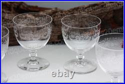 Set 6 verres à vin n°4 en cristal de Baccarat modèle Camilla Wine glasses (A)