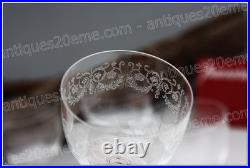 Set 6 verres à vin n°4 en cristal de Baccarat modèle Camilla Wine glasses (B)