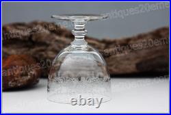 Set 6 verres à vin n°4 en cristal de Baccarat modèle Camilla Wine glasses (B)