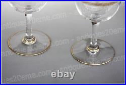 Set de 2 verres à eau en cristal de Baccarat modèle Athénienne Wine glasses