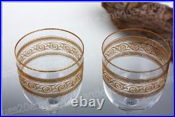 Set de 2 verres à eau en cristal de Baccarat modèle Athénienne Wine glasses