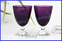 Set de 2 verres à vin en cristal de Baccarat modèle Vega Wine glasses (A) Set de 2 verres à vin en cristal de Baccarat modèle Vega Wine glasses (A)