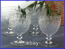 Set de 4 verres à eau en cristal de Baccarat modèle Rohan Water glasses