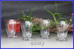 Set de 4 verres à vin n°3 en cristal de Baccarat pour Christofle Wine glasses