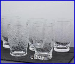 Set de 5 verres à eau en cristal de Baccarat modèle Gouvieux Water glasses
