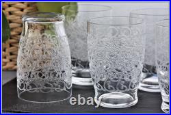 Set de 5 verres à eau en cristal de Baccarat modèle Gouvieux Water glasses