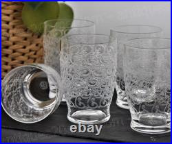 Set de 5 verres à eau en cristal de Baccarat modèle Gouvieux Water glasses