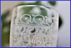 Set de 5 verres à eau en cristal de Baccarat modèle Gouvieux Water glasses